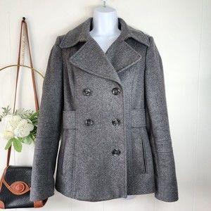 Victoria's Secret Graphite Gray Pea Coat Size 4